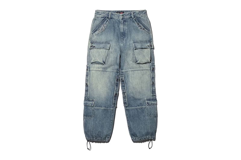 Supreme x Y's by Yohji Yamamoto Fall 2025 Collaborationfaux fur windstopper hooded bomber jacket leather denim jacket sweater tees 6-panel cap silver bracelet silver wallet chain hand fan punk