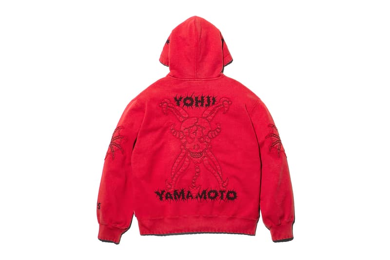 Supreme x Y's by Yohji Yamamoto Fall 2025 Collaborationfaux fur windstopper hooded bomber jacket leather denim jacket sweater tees 6-panel cap silver bracelet silver wallet chain hand fan punk