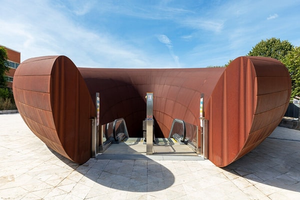 Anish Kapoor AL_A studio Monte Sant'Angelo Subway Station Naples