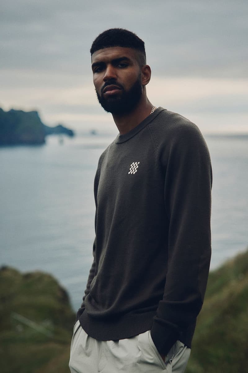 MANORS golf Autumn Winter 2025 Foulweather Collection knitwear waterproof merino wool pertex jacket shell pants sweater vest trouser polo hat