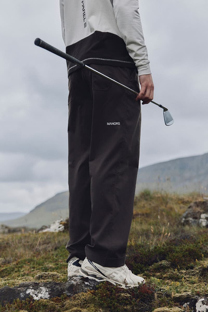 MANORS golf Autumn Winter 2025 Foulweather Collection knitwear waterproof merino wool pertex jacket shell pants sweater vest trouser polo hat
