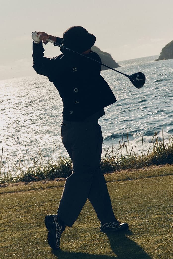 MANORS golf Autumn Winter 2025 Foulweather Collection knitwear waterproof merino wool pertex jacket shell pants sweater vest trouser polo hat