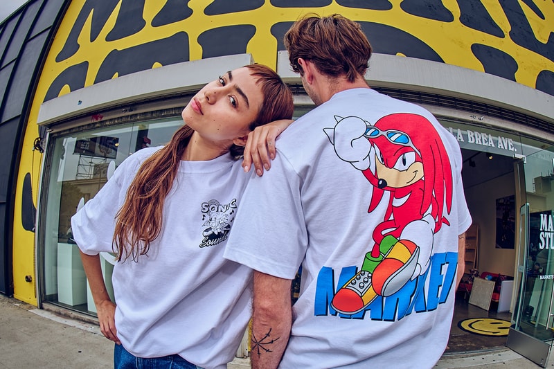 MARKET and SEGA Team up for 'Sonic the Hedgehog' Collaboration knuckles speed collaboration release info anime cartoon nostalgic