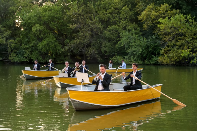 Veuve Clicquot and Simon Porte Jacquemus Host a Fête at Central Park Boathouse Celebrating New Collaboration