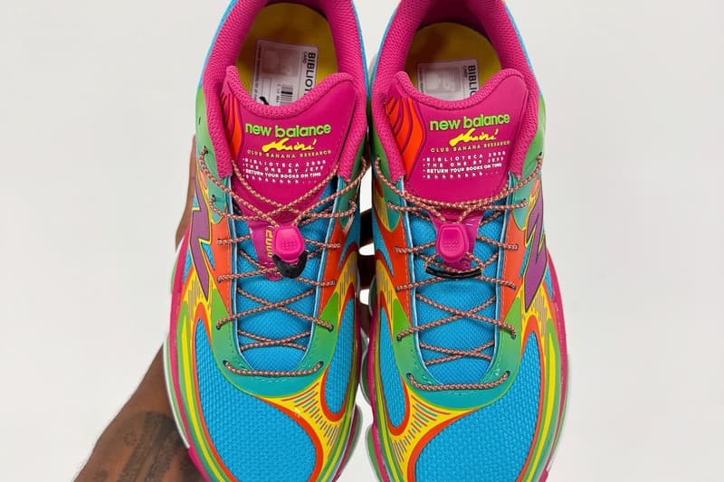 Aminé Unveils Exclusive The Best Day Ever Fest New Balance Biblioteca 2000 Colorway multicolor glow in the dark limited release