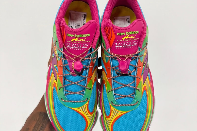 Aminé Unveils Exclusive The Best Day Ever Fest New Balance Biblioteca 2000 Colorway multicolor glow in the dark limited release
