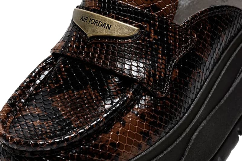 jordan brand air jordan mule loafer brown snakeskin IB1497-200 release info