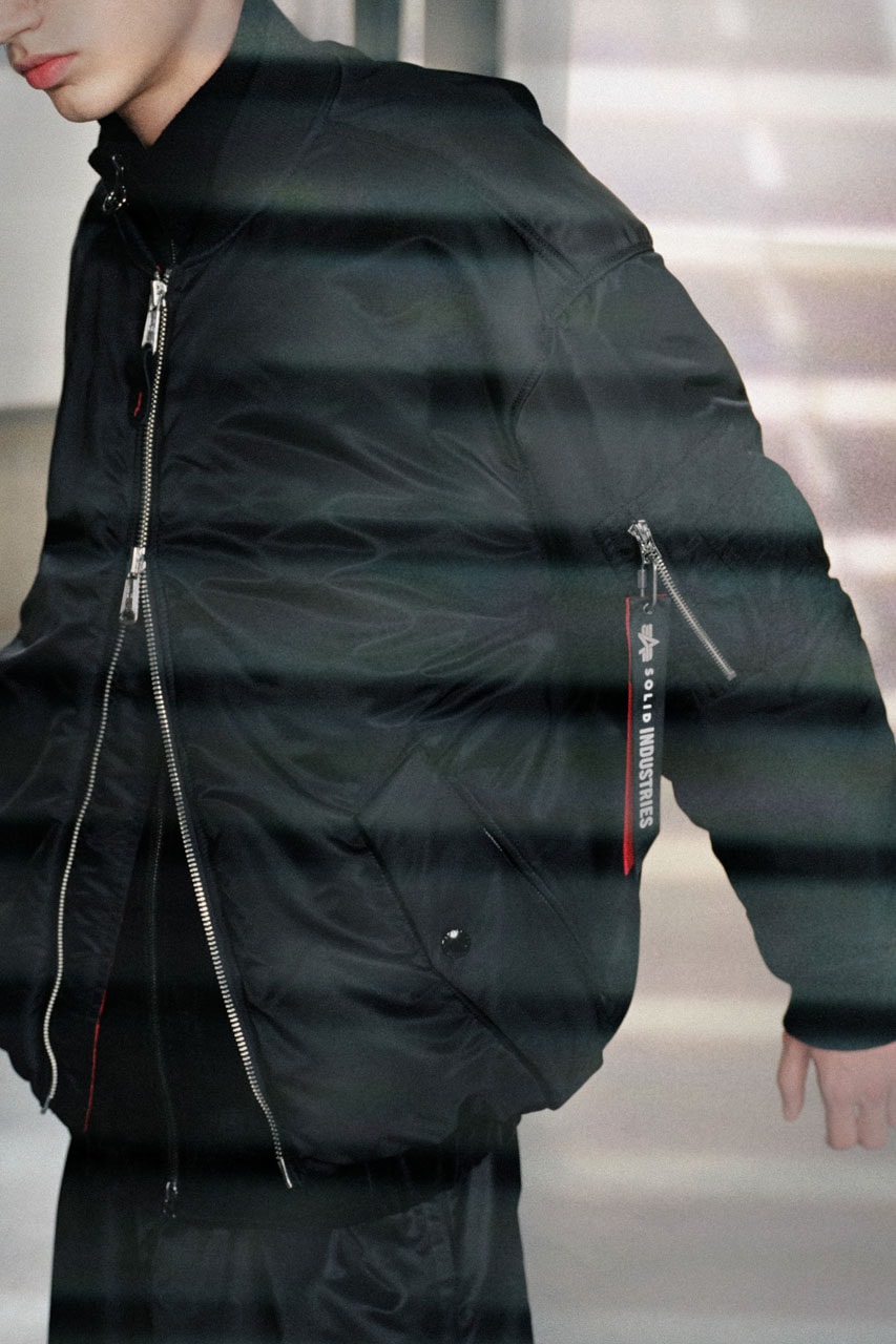 SOLID HOMME Steps In To Reimagine the Alpha Industries MA-1 Flight Jacket release info collab price drop store