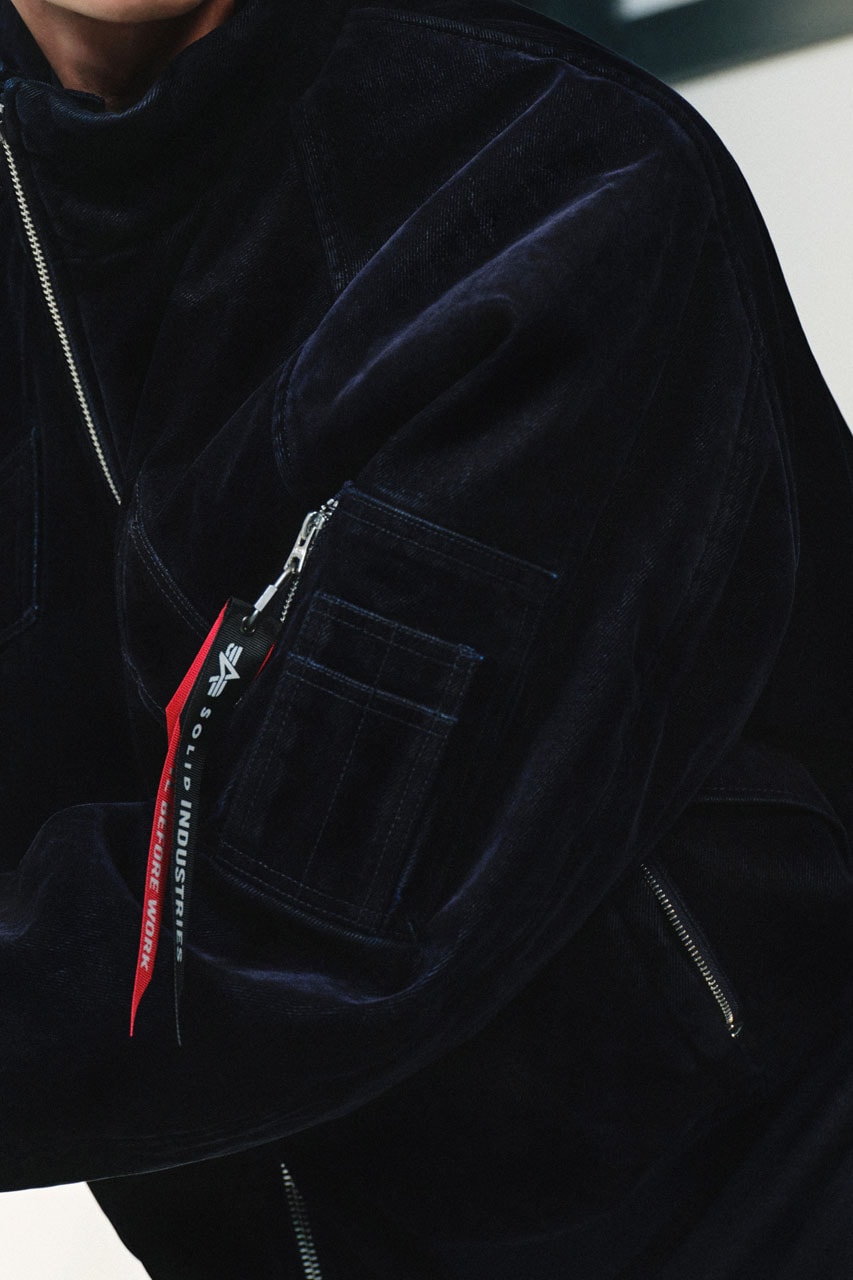 SOLID HOMME Steps In To Reimagine the Alpha Industries MA-1 Flight Jacket release info collab price drop store