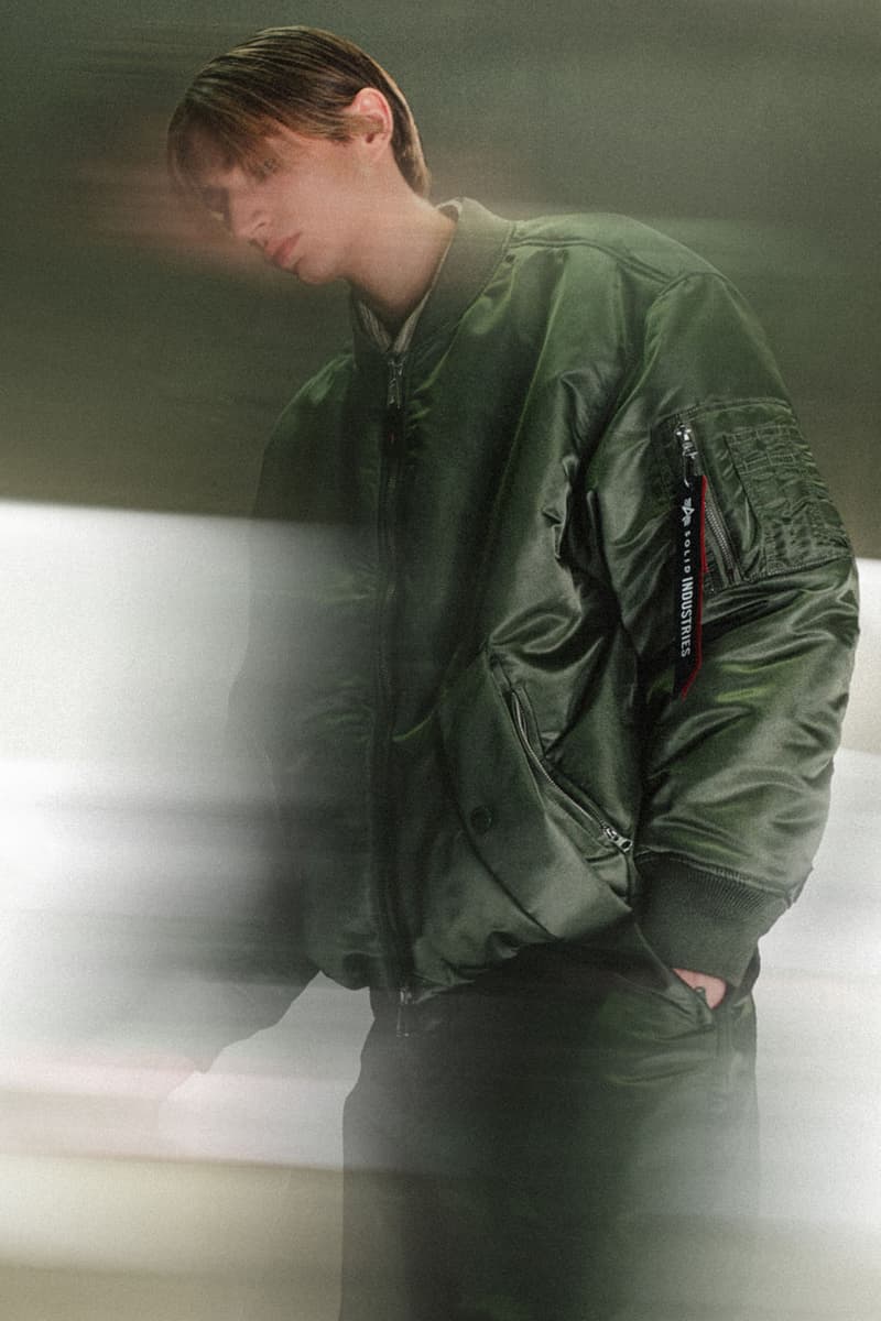 SOLID HOMME Steps In To Reimagine the Alpha Industries MA-1 Flight Jacket release info collab price drop store