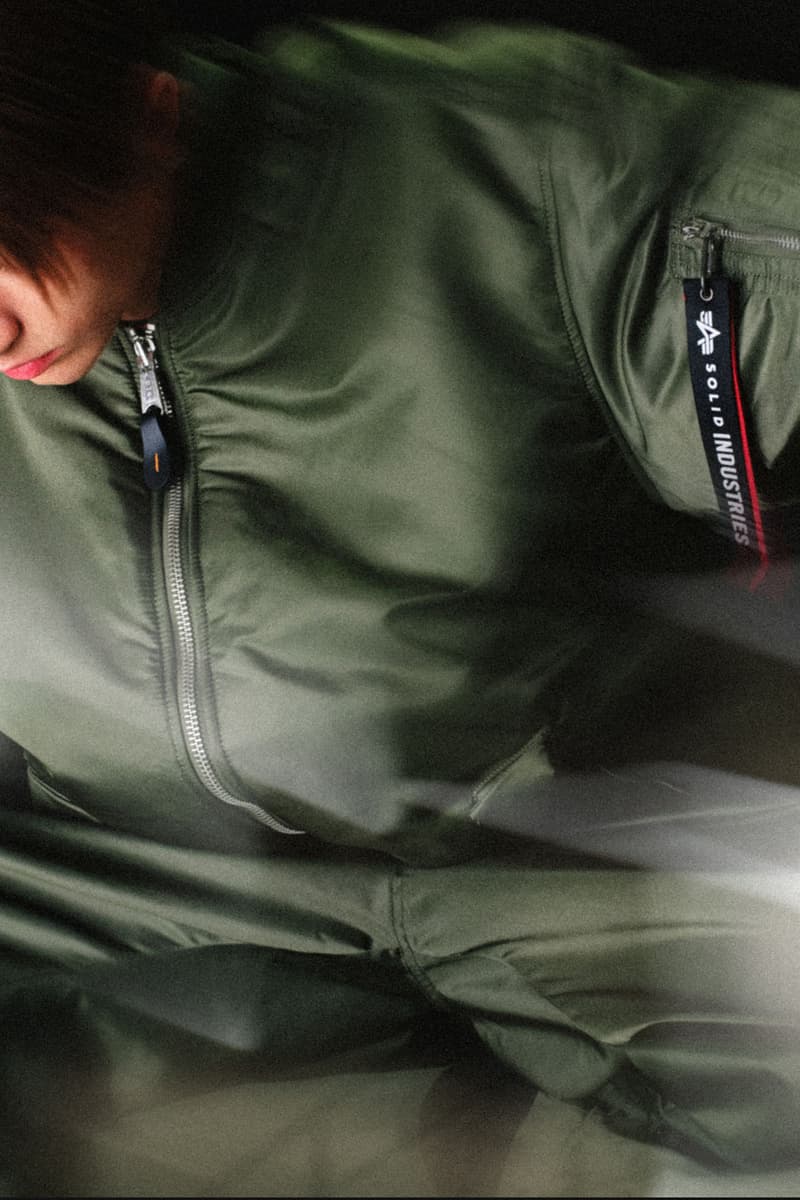SOLID HOMME Steps In To Reimagine the Alpha Industries MA-1 Flight Jacket release info collab price drop store