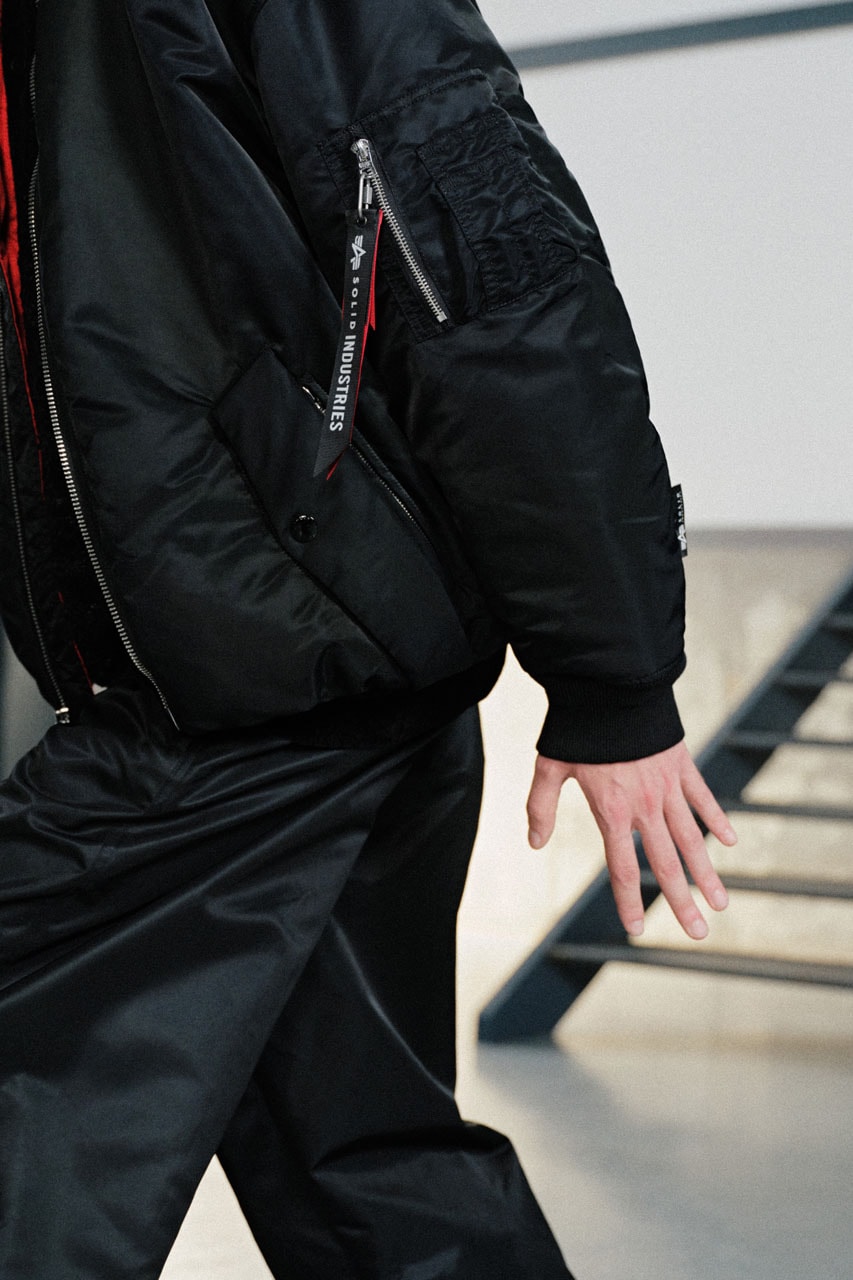 SOLID HOMME Steps In To Reimagine the Alpha Industries MA-1 Flight Jacket release info collab price drop store