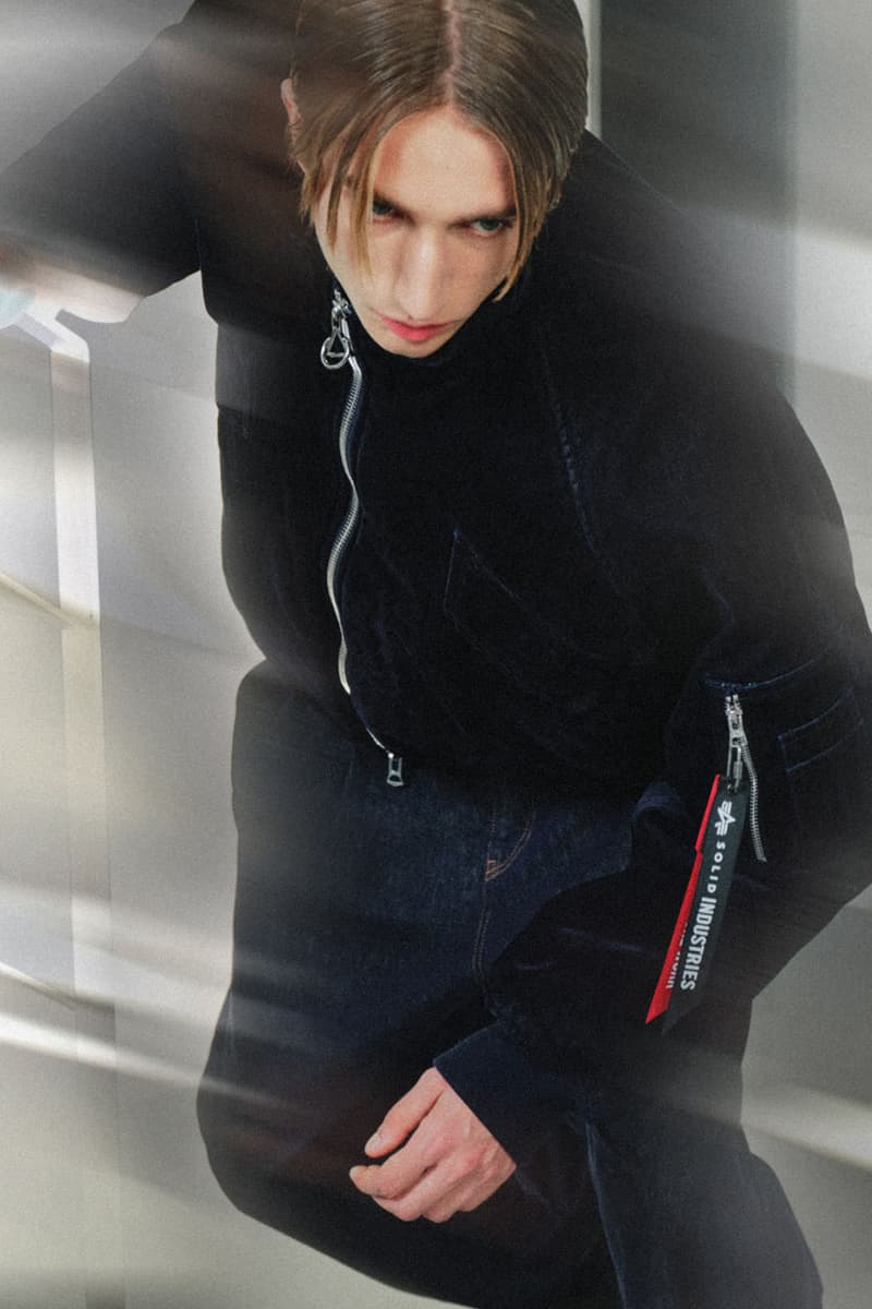 SOLID HOMME Steps In To Reimagine the Alpha Industries MA-1 Flight Jacket release info collab price drop store