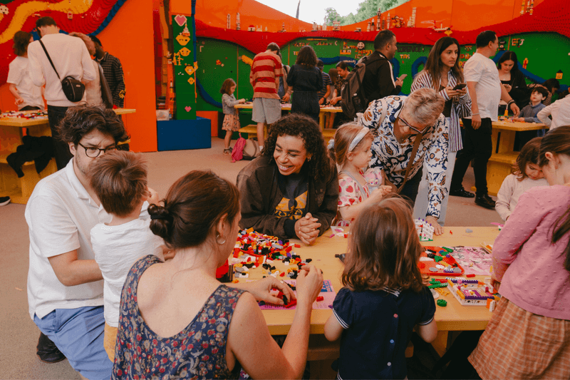 Martine Rose LEGO®’s PLAY Pavilion LEGO® Nike, Iglooghost, Niko B, Kensington Gardens, Serpentine gallery, Sir Peter Cook.