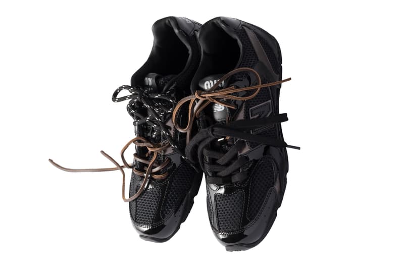 Miu Miu New Balance 530SL Suede Mesh Patent Metallic Leather Sneakers Silver/Platinum Black/Anthracite Gray Periwinkle Blue Release Info