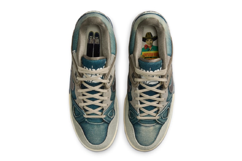 NIGO x Levi's x Nike Air Force 3 Low “Olive Grey” “Enigma Stone” IB1808-001 Olive Grey/Summit White-Navy-Metallic Pewter IB1808-002 Enigma Stone/Summit White-Navy-Metallic Pewter