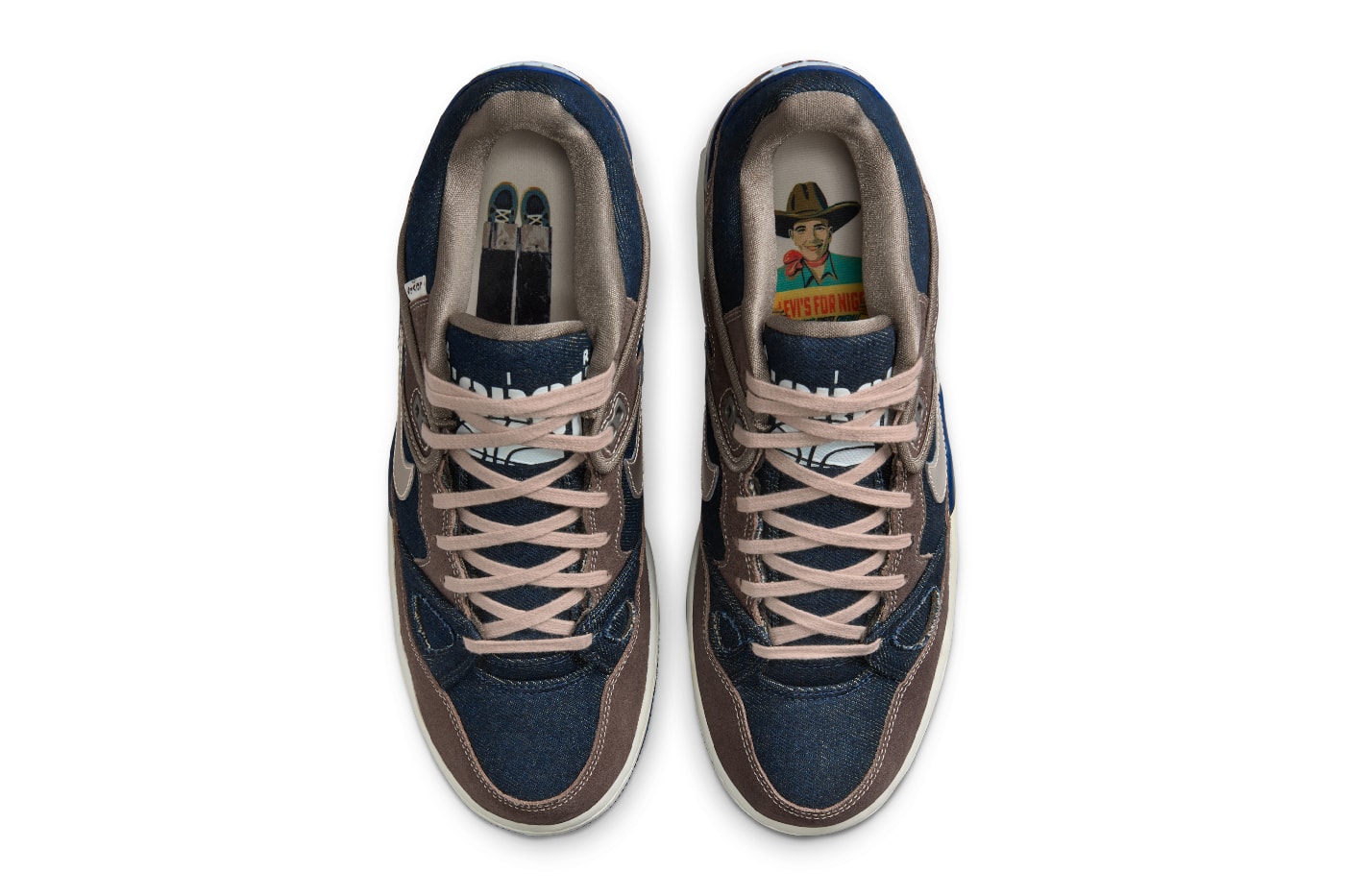 NIGO x Levi's x Nike Air Force 3 Low “Olive Grey” “Enigma Stone” IB1808-001 Olive Grey/Summit White-Navy-Metallic Pewter IB1808-002 Enigma Stone/Summit White-Navy-Metallic Pewter