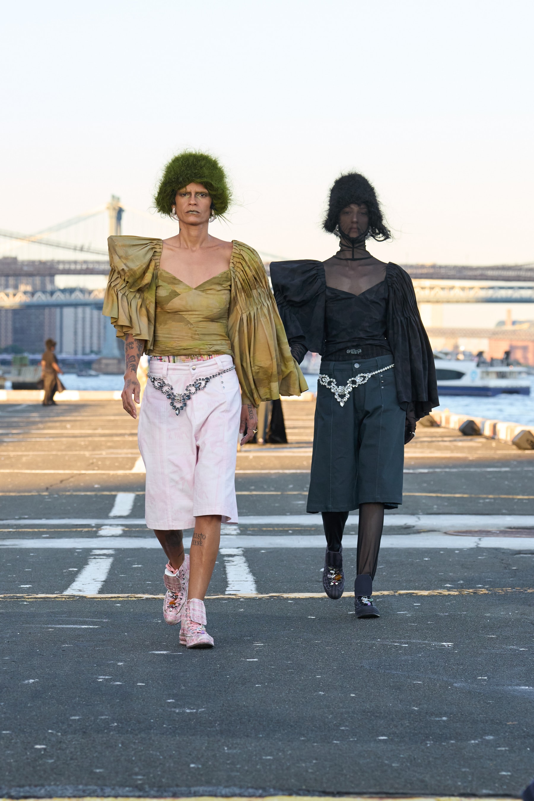 Light and Dark Comingle on the Collina Strada Spring 2026 Runway collection hillary taymour