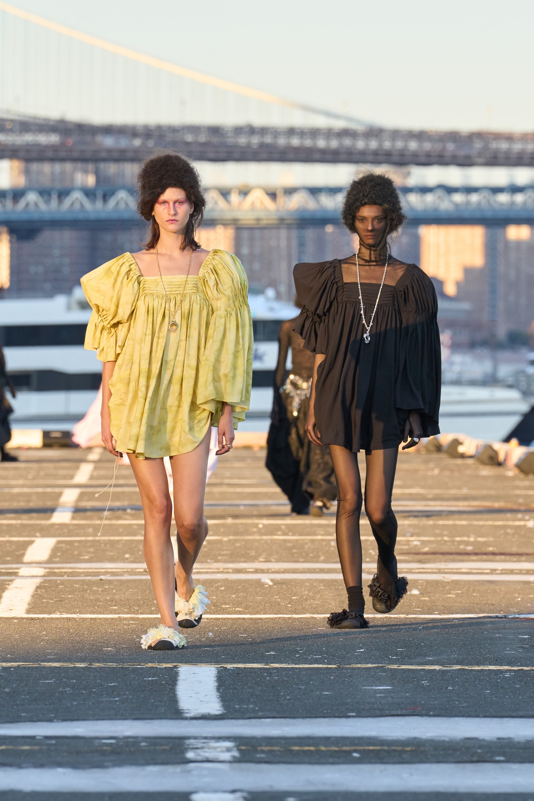 Light and Dark Comingle on the Collina Strada Spring 2026 Runway collection hillary taymour