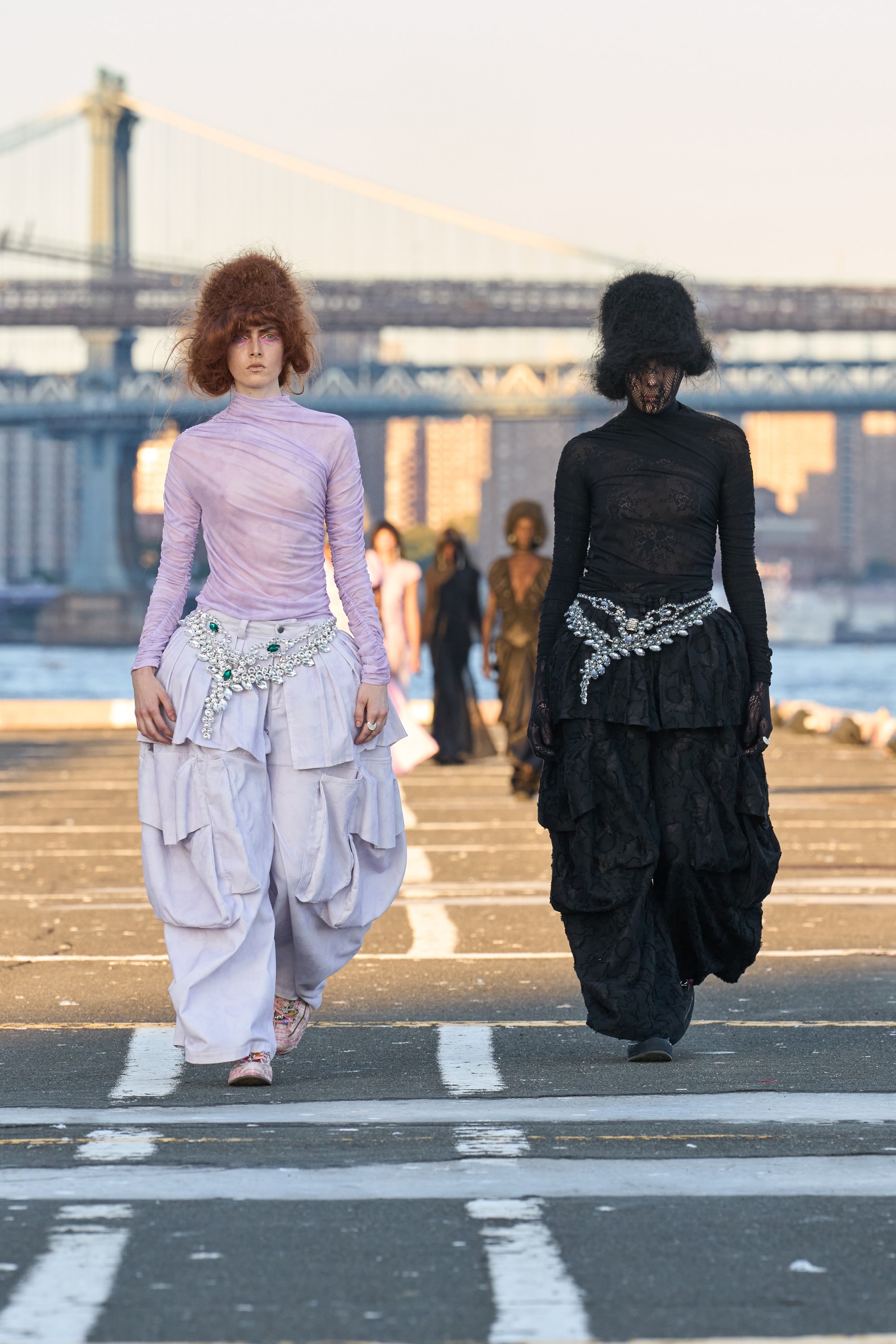 Light and Dark Comingle on the Collina Strada Spring 2026 Runway collection hillary taymour