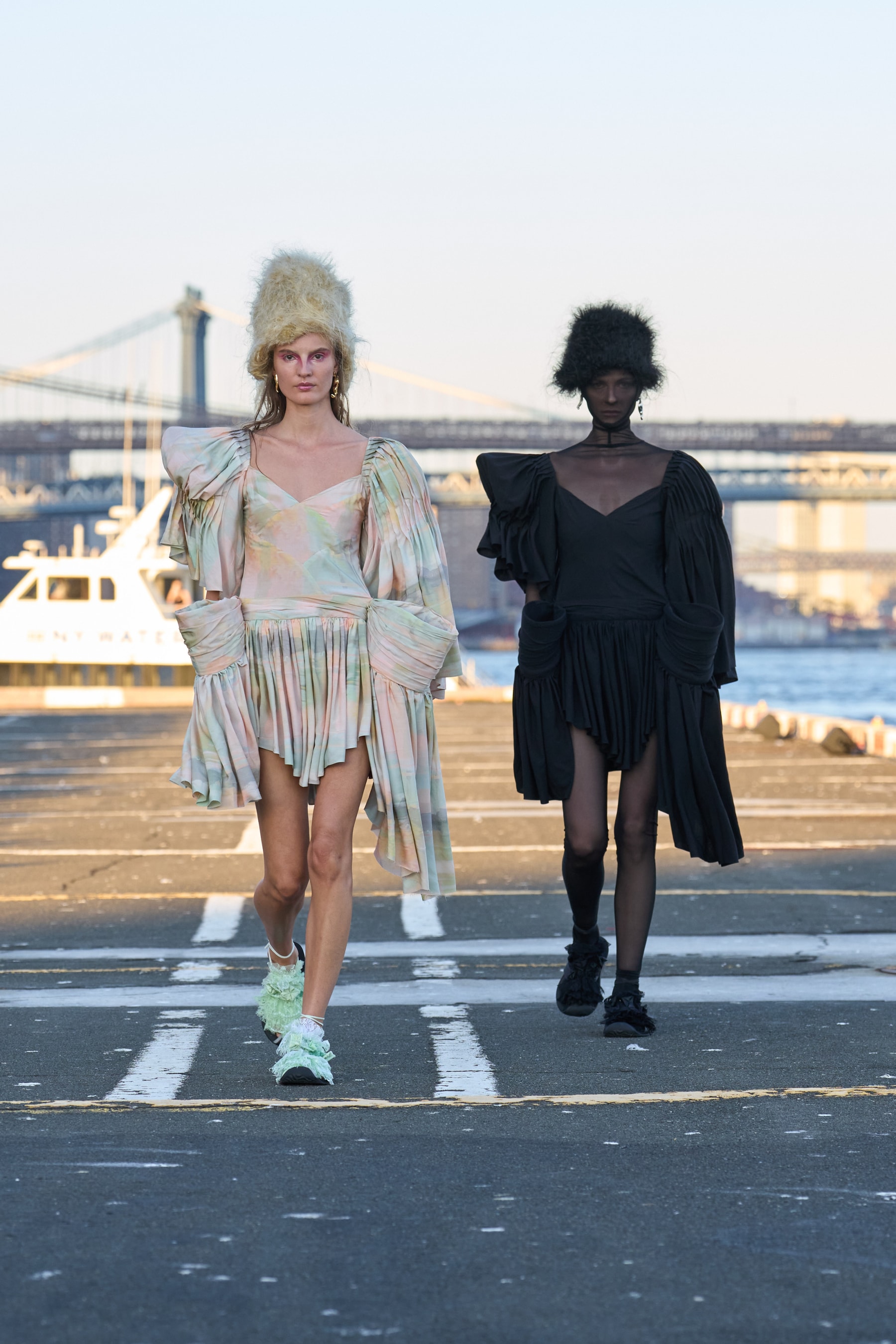 Light and Dark Comingle on the Collina Strada Spring 2026 Runway collection hillary taymour