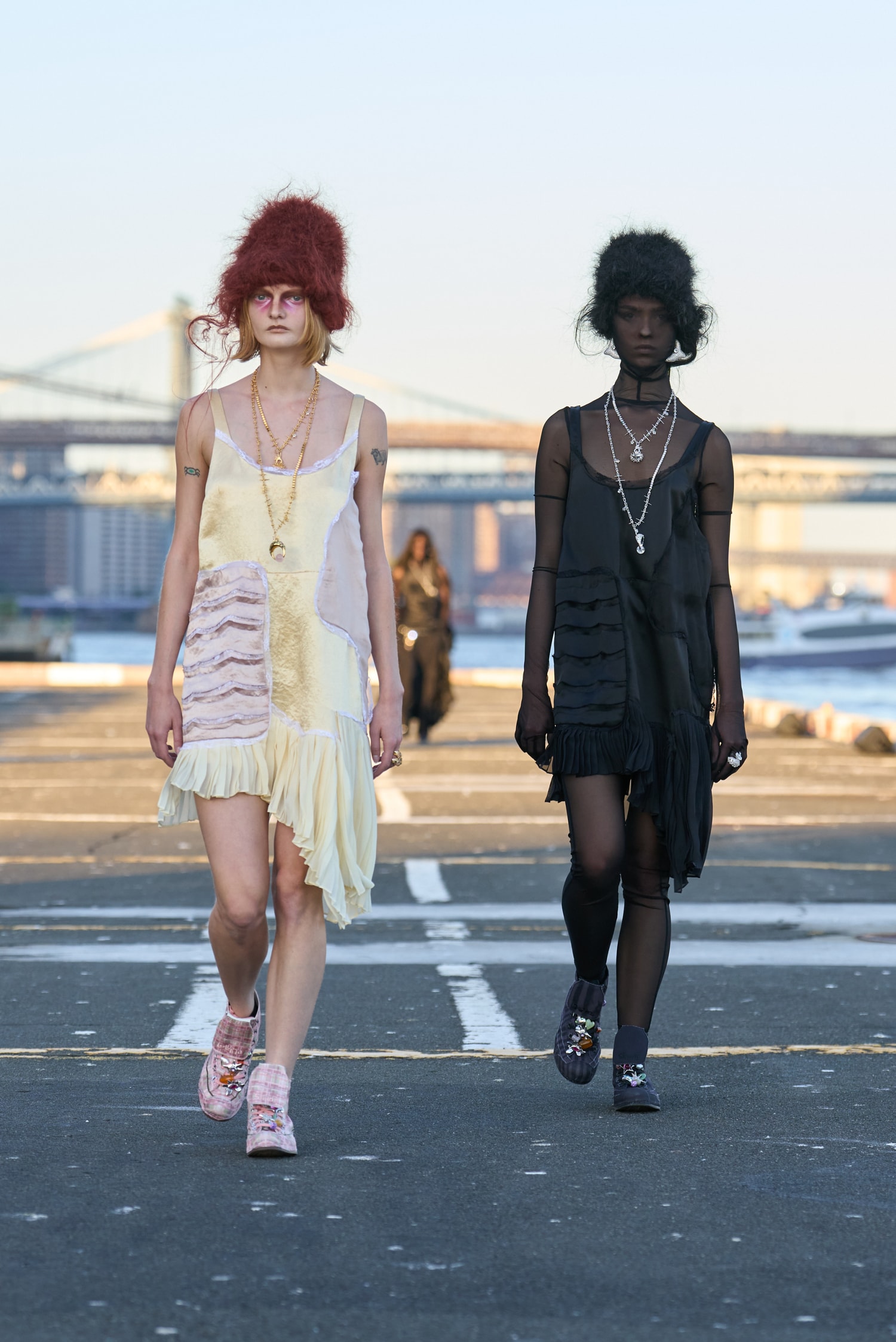 Light and Dark Comingle on the Collina Strada Spring 2026 Runway collection hillary taymour