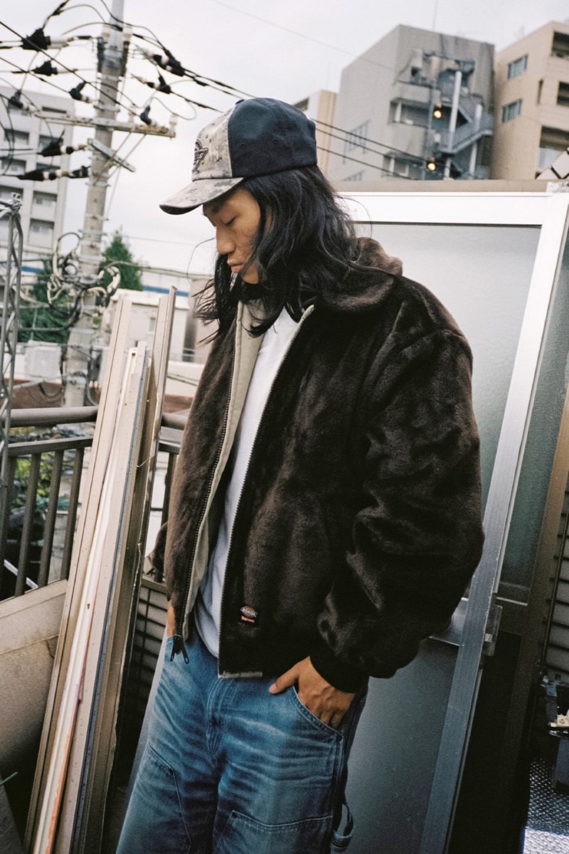 Supreme x Dickies Fall 2025 Collaboration Reversible Quilted Faux Fur Work Jacket, Cordura® Hooded Work Jacket, Hooded Flannel Shirt, Thermal, Hooded Sweatshirt, Cordura® Cargo Pant and Cordura® 6-Panel