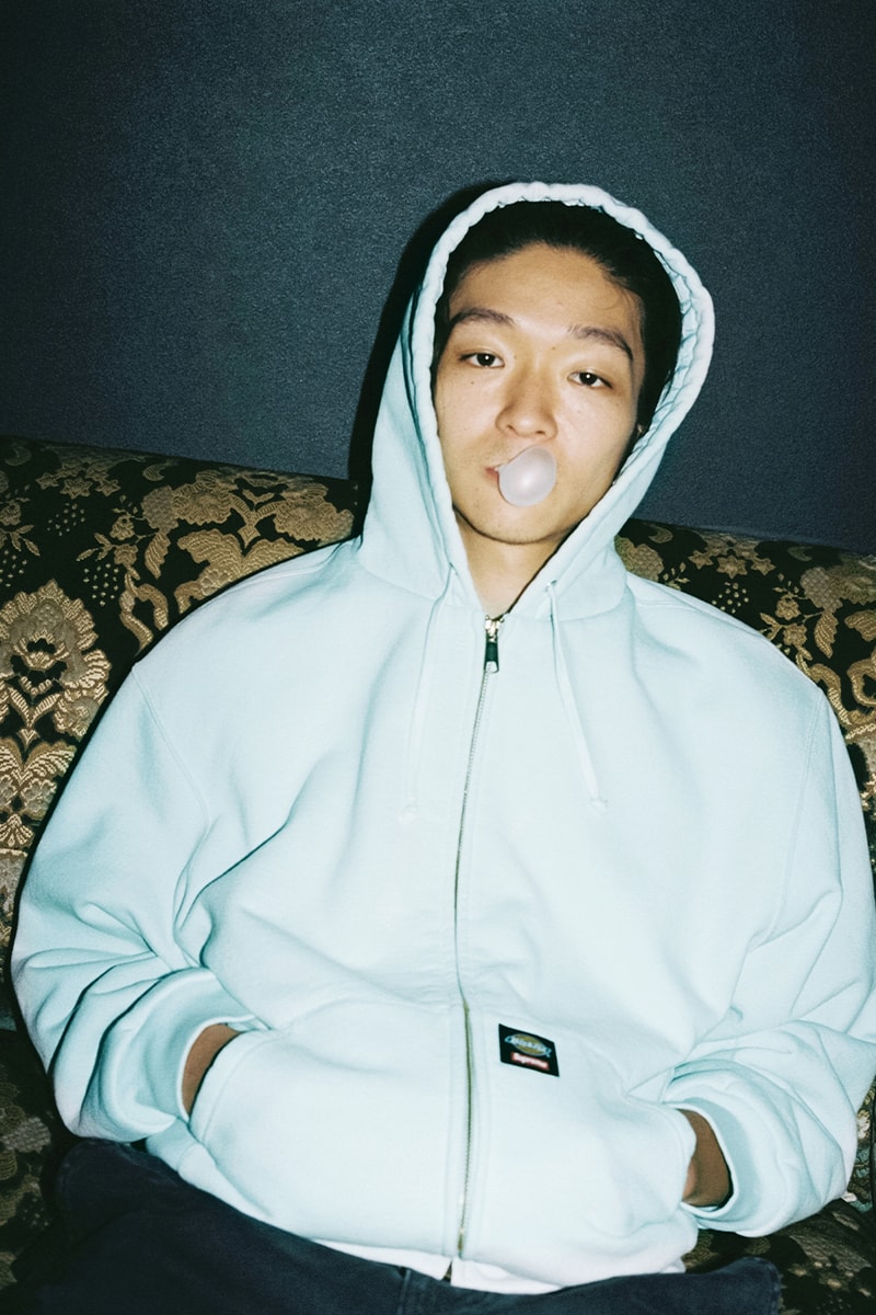 Supreme x Dickies Fall 2025 Collaboration Reversible Quilted Faux Fur Work Jacket, Cordura® Hooded Work Jacket, Hooded Flannel Shirt, Thermal, Hooded Sweatshirt, Cordura® Cargo Pant and Cordura® 6-Panel