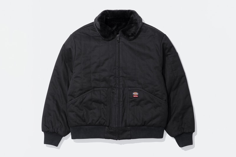 Supreme x Dickies Fall 2025 Collaboration Reversible Quilted Faux Fur Work Jacket, Cordura® Hooded Work Jacket, Hooded Flannel Shirt, Thermal, Hooded Sweatshirt, Cordura® Cargo Pant and Cordura® 6-Panel