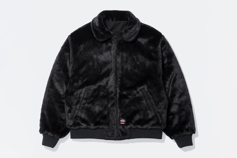 Supreme x Dickies Fall 2025 Collaboration Reversible Quilted Faux Fur Work Jacket, Cordura® Hooded Work Jacket, Hooded Flannel Shirt, Thermal, Hooded Sweatshirt, Cordura® Cargo Pant and Cordura® 6-Panel