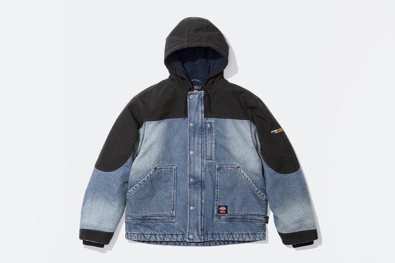 Supreme x Dickies Fall 2025 Collaboration Reversible Quilted Faux Fur Work Jacket, Cordura® Hooded Work Jacket, Hooded Flannel Shirt, Thermal, Hooded Sweatshirt, Cordura® Cargo Pant and Cordura® 6-Panel