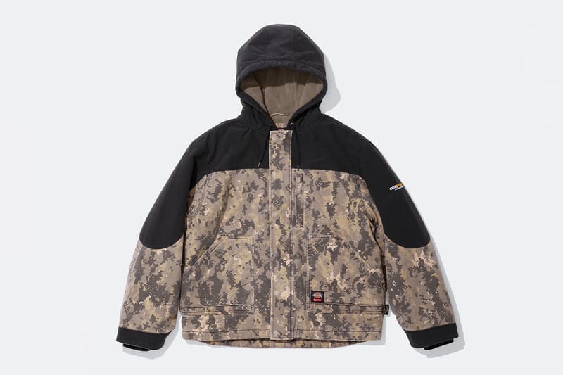Supreme x Dickies Fall 2025 Collaboration Reversible Quilted Faux Fur Work Jacket, Cordura® Hooded Work Jacket, Hooded Flannel Shirt, Thermal, Hooded Sweatshirt, Cordura® Cargo Pant and Cordura® 6-Panel