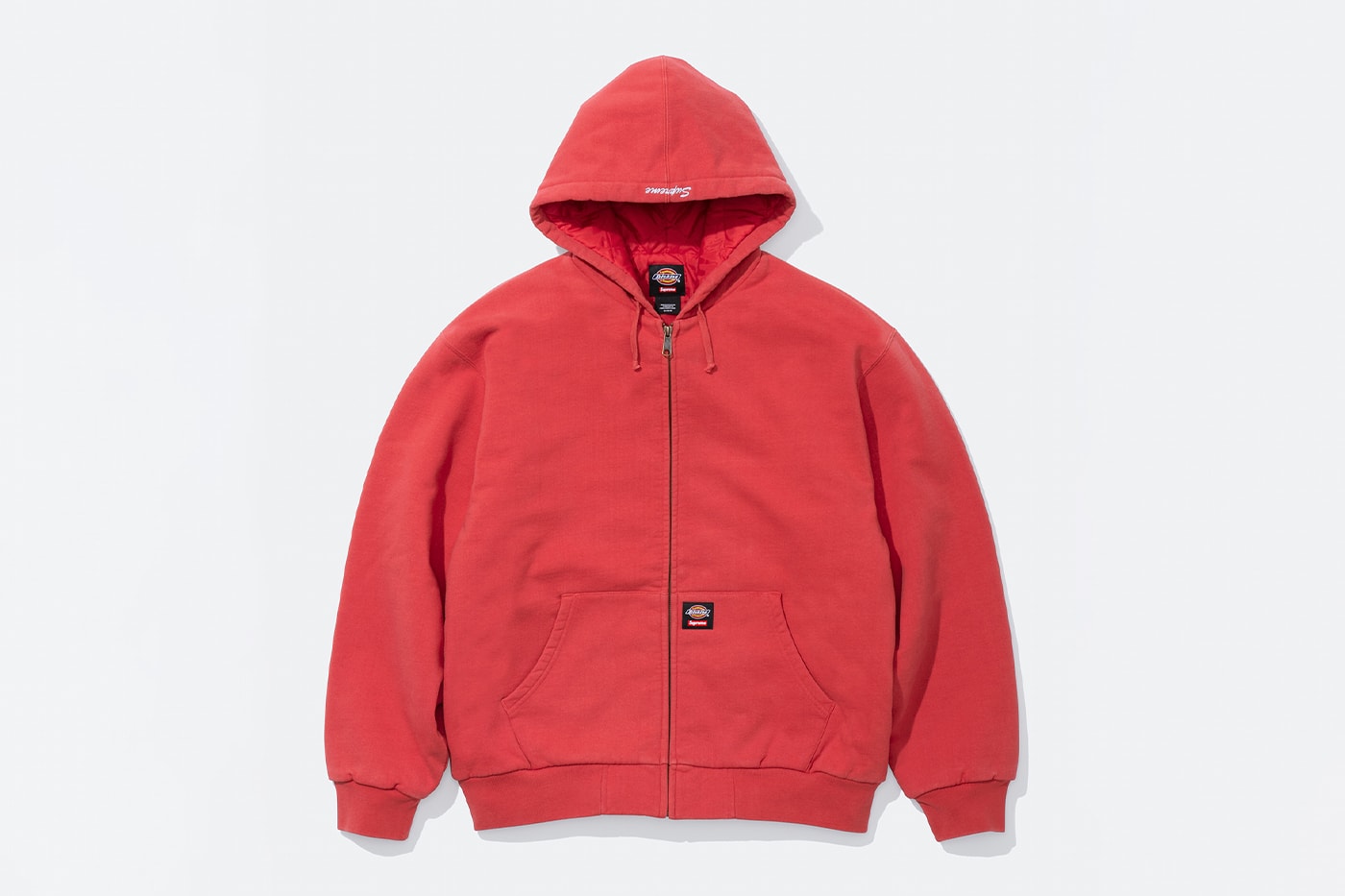Supreme x Dickies Fall 2025 Collaboration Reversible Quilted Faux Fur Work Jacket, Cordura® Hooded Work Jacket, Hooded Flannel Shirt, Thermal, Hooded Sweatshirt, Cordura® Cargo Pant and Cordura® 6-Panel