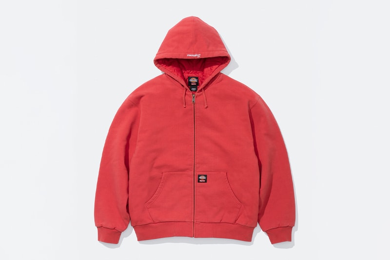 Supreme x Dickies Fall 2025 Collaboration Reversible Quilted Faux Fur Work Jacket, Cordura® Hooded Work Jacket, Hooded Flannel Shirt, Thermal, Hooded Sweatshirt, Cordura® Cargo Pant and Cordura® 6-Panel