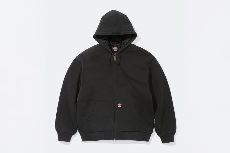 Supreme x Dickies Fall 2025 Collaboration Reversible Quilted Faux Fur Work Jacket, Cordura® Hooded Work Jacket, Hooded Flannel Shirt, Thermal, Hooded Sweatshirt, Cordura® Cargo Pant and Cordura® 6-Panel