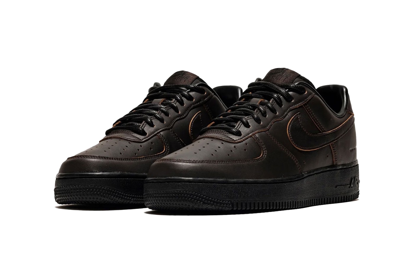 Official Look at the Nike Air Force 1 Low "Morse Code" Velvet Brown/Black-Metallic Gold-Velvet Brown IM8056-220