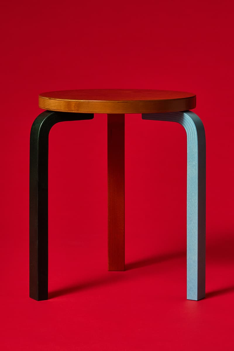 Paul Smith x Artek Stool 60 Limited Edition Collaboration New Colors Design Furniture Release Info