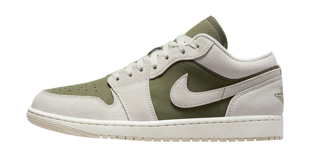 Official Look at the Air Jordan 1 Low "Medium Olive/Sail"