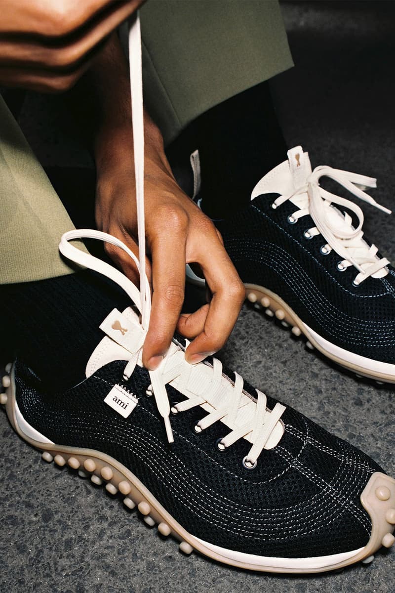 AMI Paris Mirage Sneaker Mesh Soft Nappa Leather Collections Release Info
