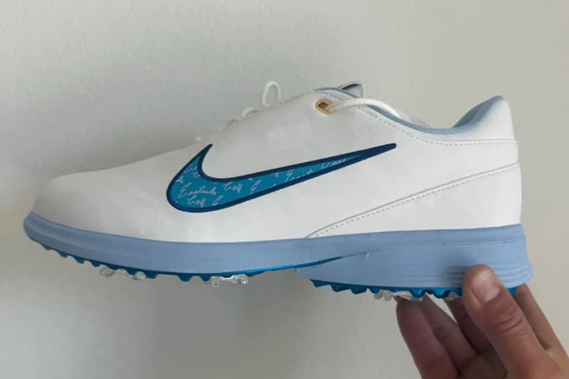 First Look at Eastside Golf's Nike Air Max Plus "Take Flight" Collaboration golf shoes light blue white leather Aluminium/University Blue/Aluminium/Blue Void HV4363-400 IH2339-400