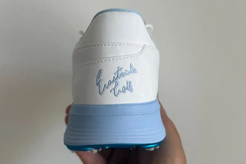 First Look at Eastside Golf's Nike Air Max Plus "Take Flight" Collaboration golf shoes light blue white leather Aluminium/University Blue/Aluminium/Blue Void HV4363-400 IH2339-400