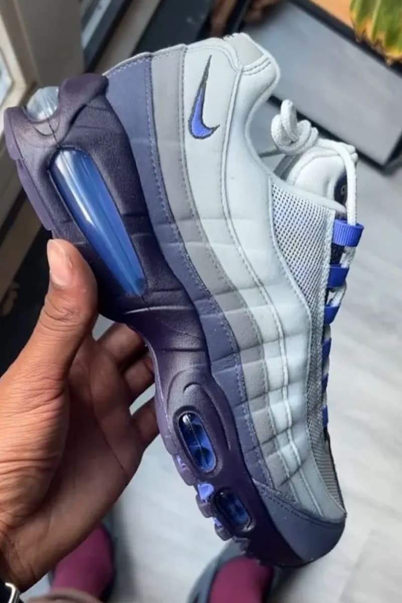 First Look Nike Air Max 95 "Pencil Point" Photon Dust/Sapphire-Dark Raisin-Pencil Point-Light Smoke Grey-Purple Dynasty HM4740-009 spring 2026