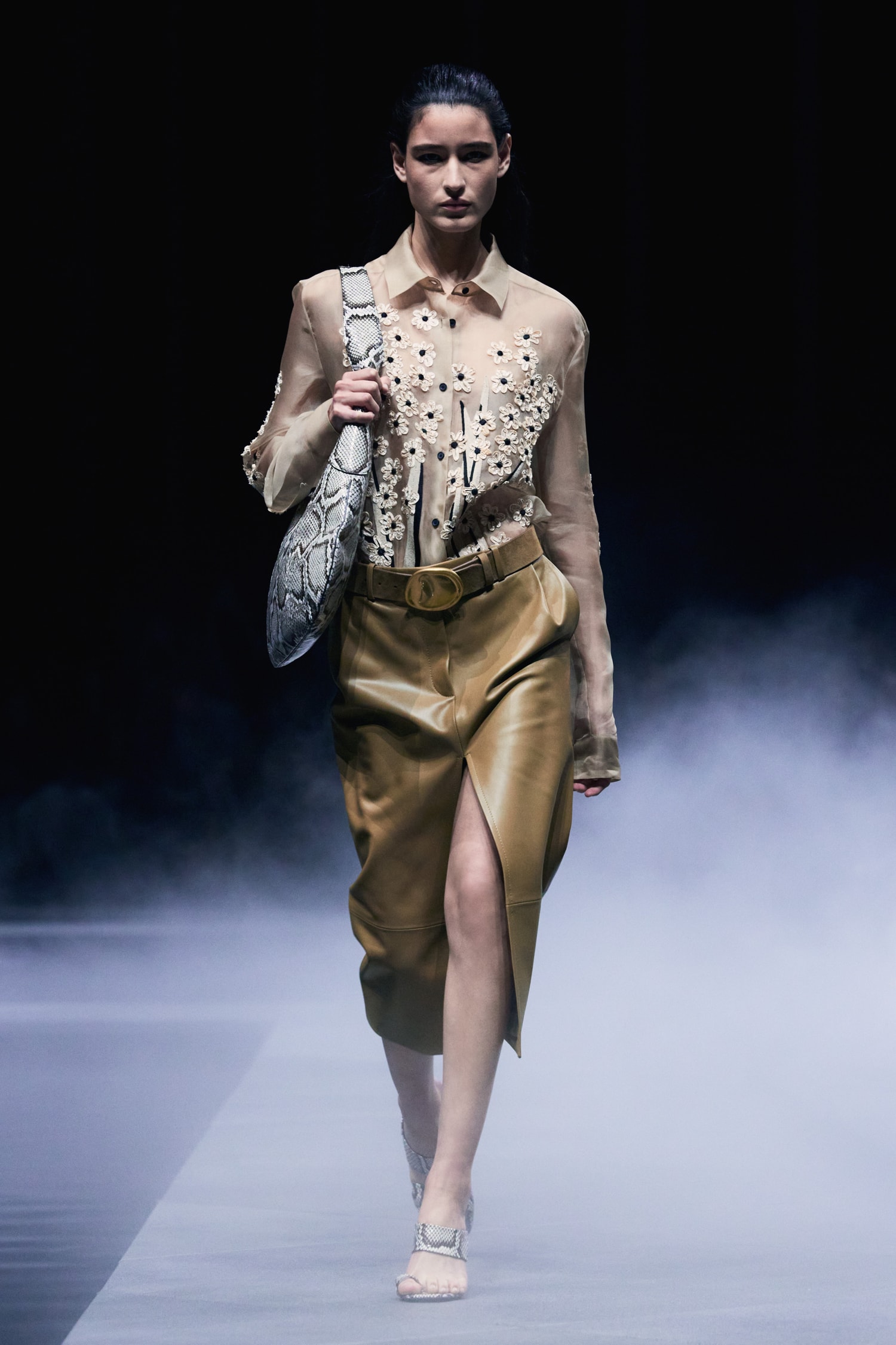 Khaite Spring/Summer 2026 Runway Show Presents an Unpolished Collection Emphasizing Raw Beauty 