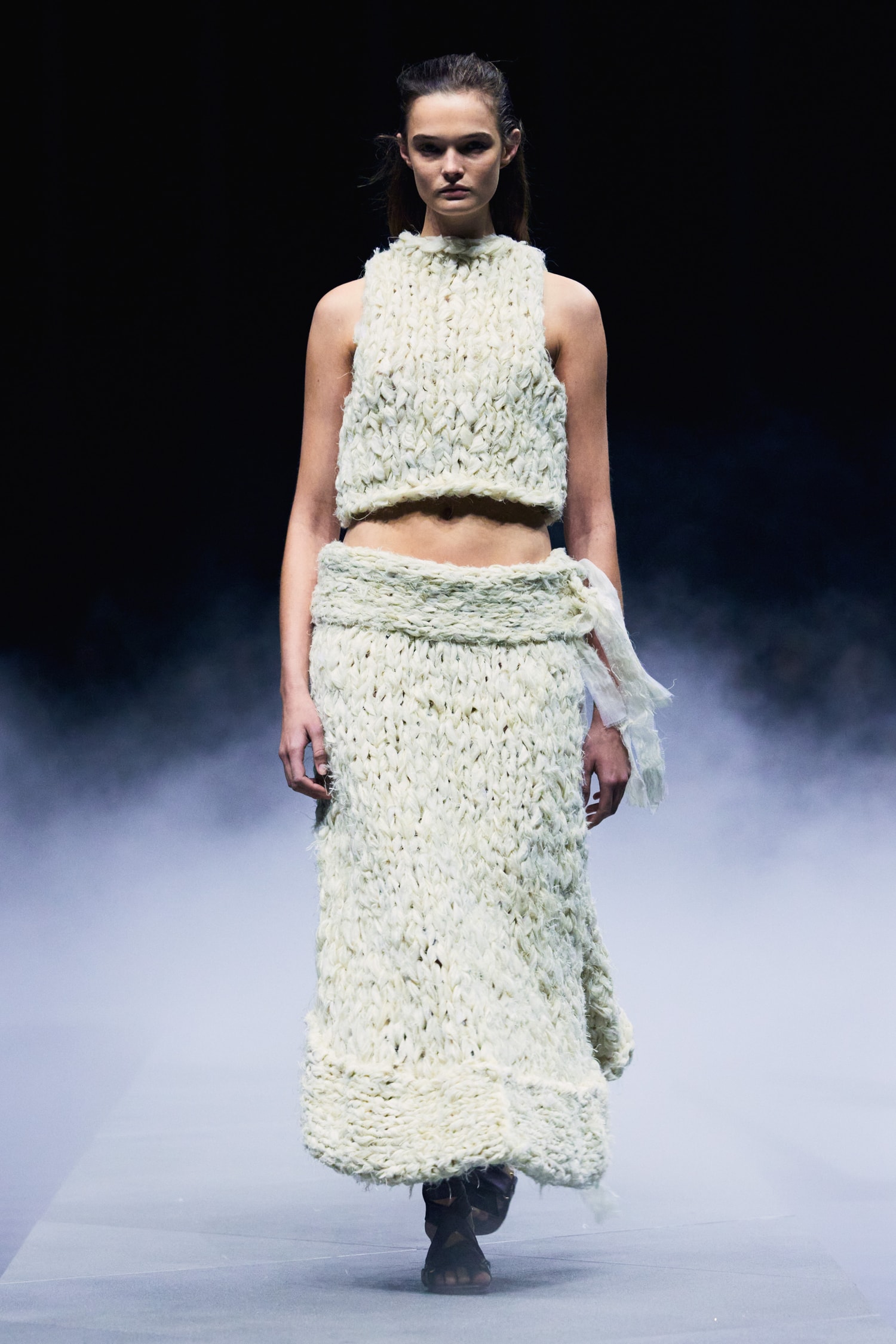 Khaite Spring/Summer 2026 Runway Show Presents an Unpolished Collection Emphasizing Raw Beauty 