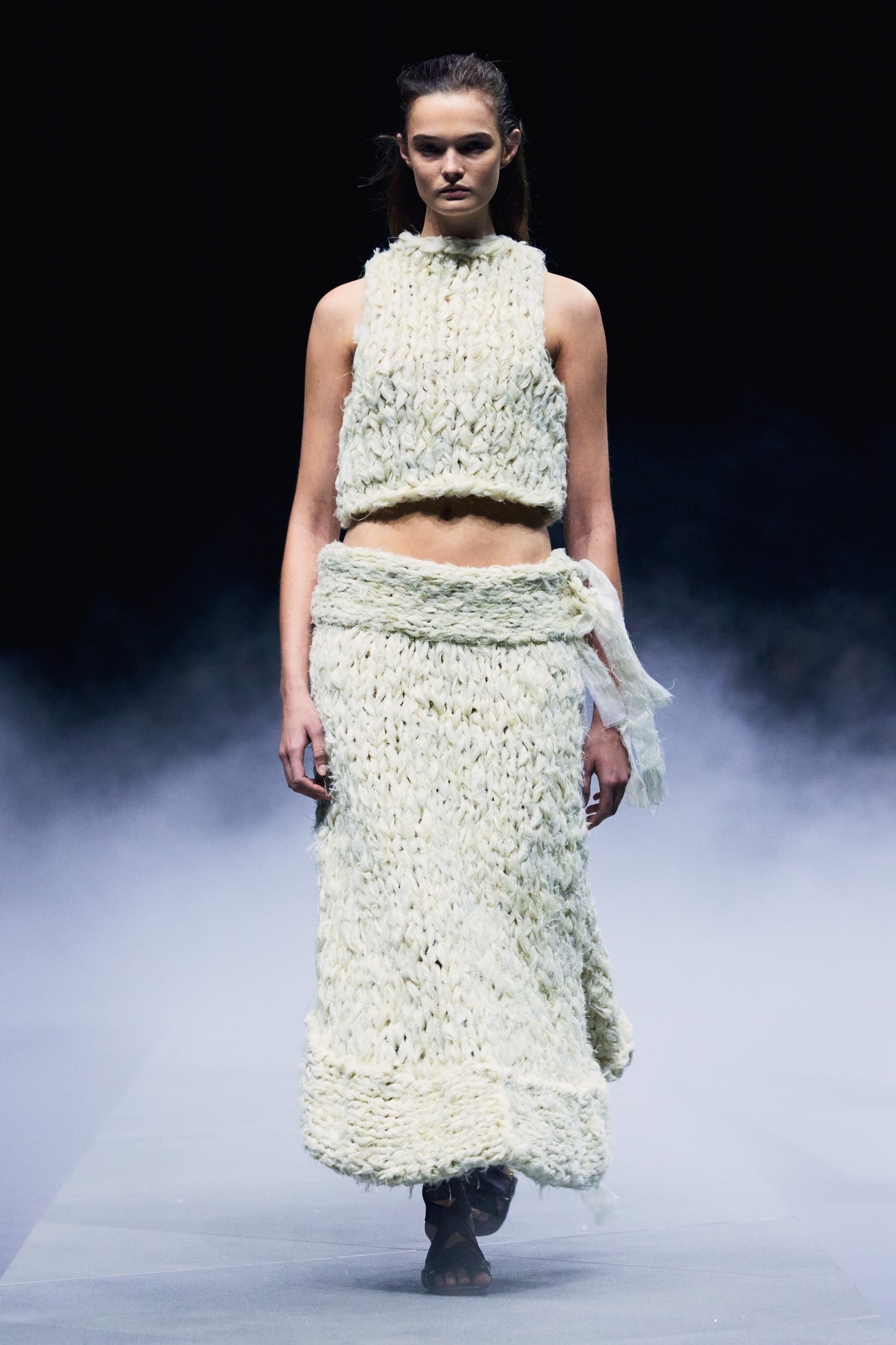 Khaite Spring/Summer 2026 Runway Show Presents an Unpolished Collection Emphasizing Raw Beauty 