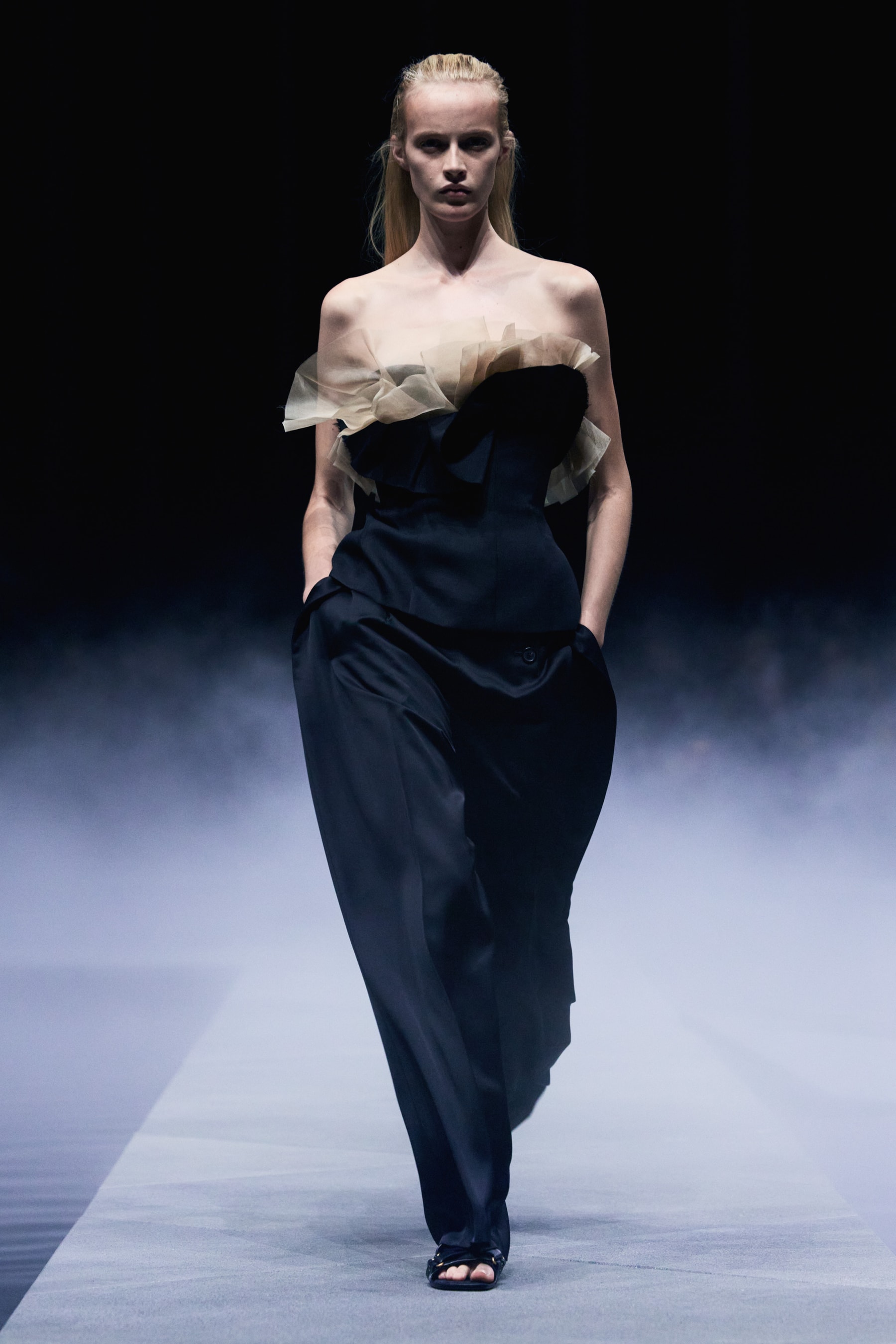 Khaite Spring/Summer 2026 Runway Show Presents an Unpolished Collection Emphasizing Raw Beauty 