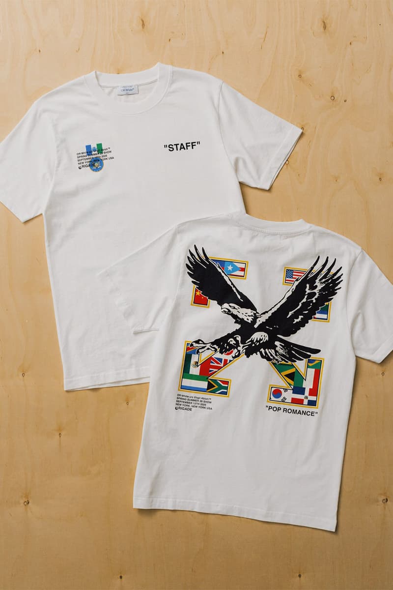 Brigade Off-White™ "STAFF" Tee Now collab shirt release info