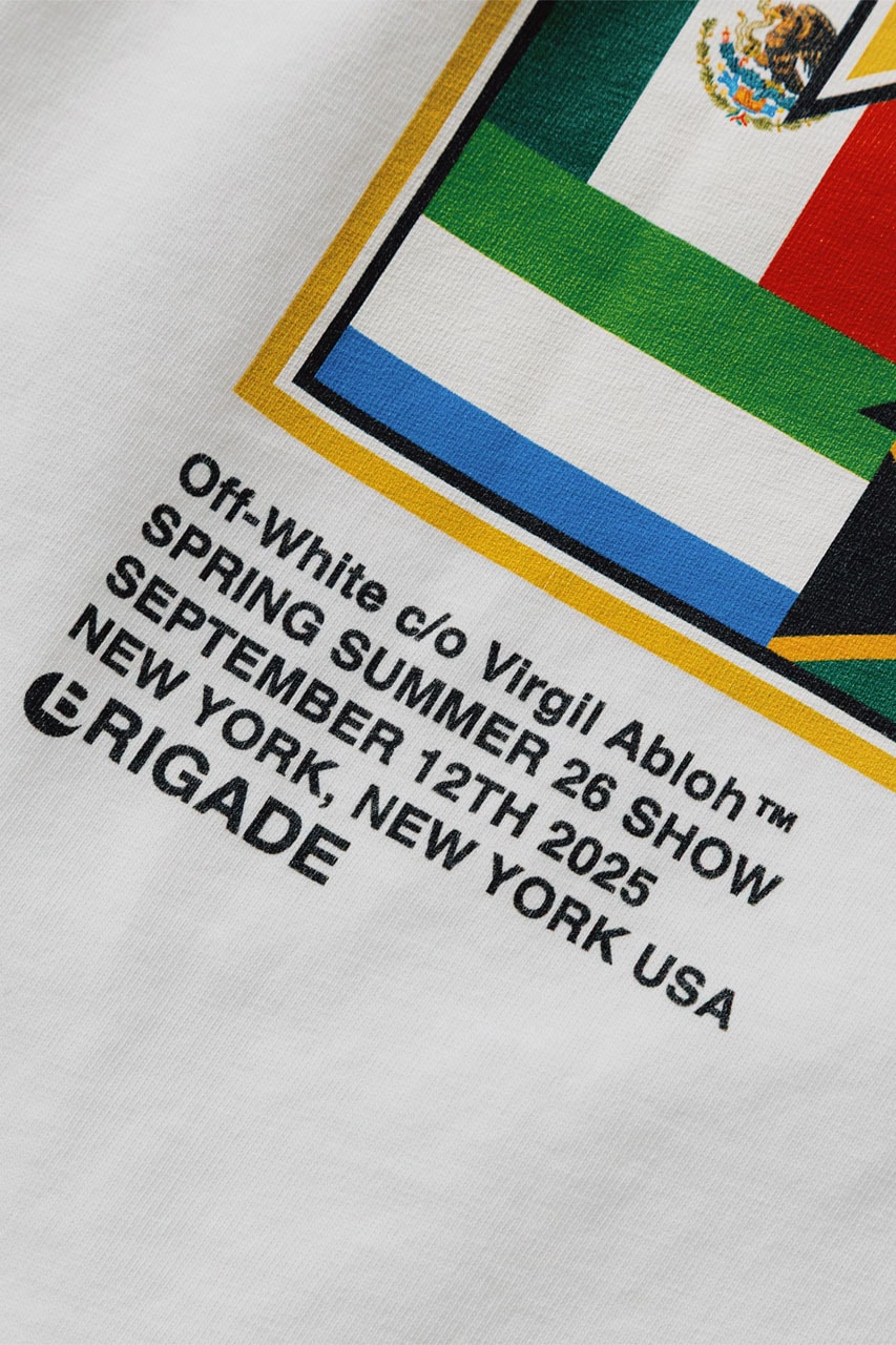 Brigade Off-White™ "STAFF" Tee Now collab shirt release info