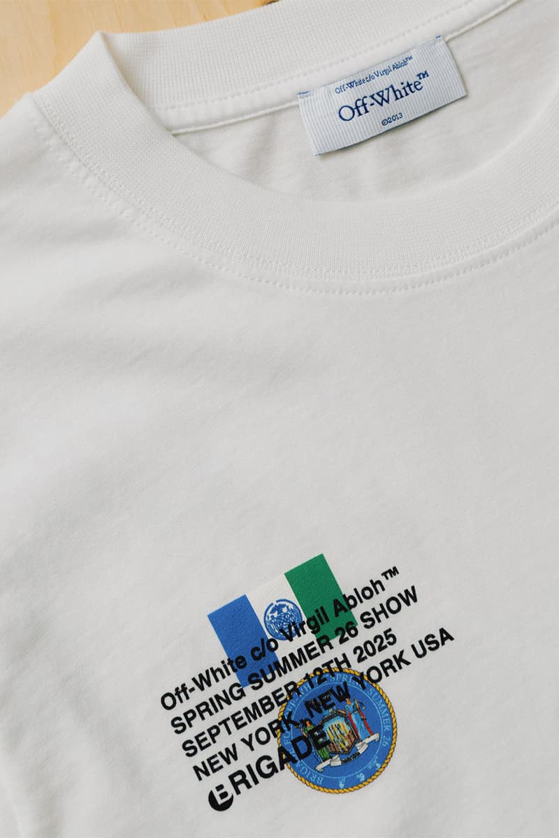 Brigade Off-White™ "STAFF" Tee Now collab shirt release info