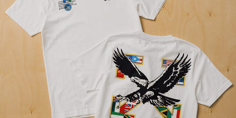 off white eagle tee